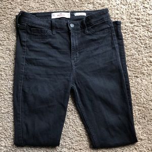 High Rise Super Skinny Black Jeans